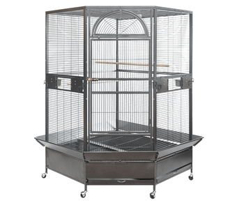 185cm XXL Corner Bird Cage Pet Parrot Aviary Perch Castor Wheel - RnR Galore
