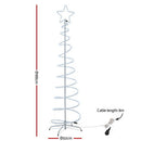 1.88M Christmas Lights Tree 288 LED Decorations Jingle Jollys - RnR Galore