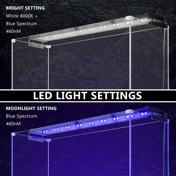 18W Aquarium Blue White LED Light for Tank 75 - 95cm - RnR Galore