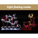 1X Christmas Lights Reindeer Sleigh 806 LED Decorations Jingle Jollys - RnR Galore