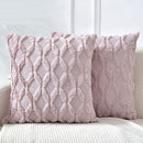 2 Pack Decorative Boho Throw Pillow Covers 45 x 45 cm (Pink) - RnR Galore