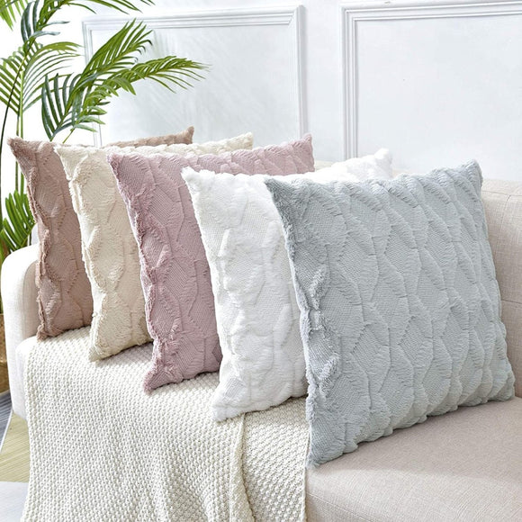 2 Pack Decorative Boho Throw Pillow Covers 45 x 45 cm (Pink) - RnR Galore