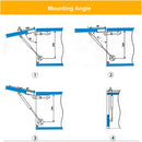 2 Pcs 100N Cabinet Door Hydraulic Hinge Metal Head Lift Support Soft Close & Buffer Telescopic - RnR Galore