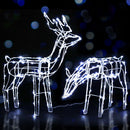 2 PCS Christmas Lights Reindeers 200 LED Decorations Jingle Jollys - RnR Galore