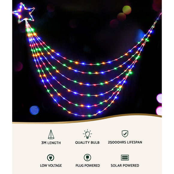200 LED 3M Christmas Lights Solar String Fairy Light Jingle Jollys - RnR Galore