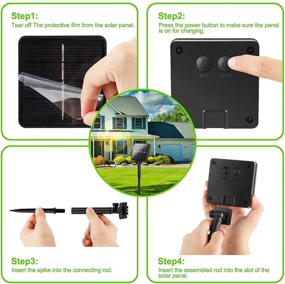 200 Waterproof LED Solar Fairy Light Outdoor with 8 Lighting Modes for Home,Garden and Decoration - RnR Galore