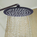 200mm Shower Head Round 304SS Electroplated Matte Black Finish - RnR Galore