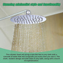 200mm Shower Head Round 304SS Polished Chrome Finish - RnR Galore