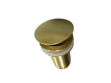 2021 new brushed Nickel Brushed stainless steel Pop Up Waste Plug 40 mm NO Overflow - RnR Galore