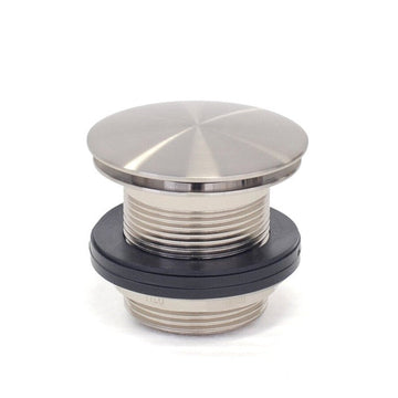 2021 new brushed Nickel Brushed stainless steel Pop Up Waste Plug 40 mm NO Overflow - RnR Galore
