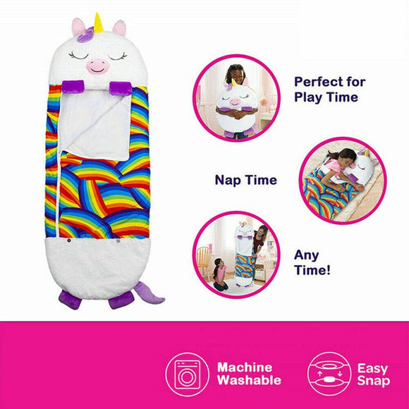 2022 Sleeping Bag Happy Nappers Kids Children Blanket Winter fluffy warm Xmas Gift - RnR Galore