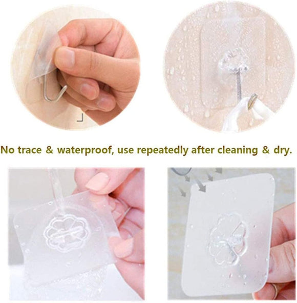24 Packs Heavy Duty Adhesive Hooks Kitchen Wall Hooks - RnR Galore