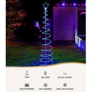2.4M Christmas Tree LED Solar Motif Lights Jingle Jollys - RnR Galore