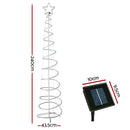 2.4M Christmas Tree LED Solar Motif Lights Jingle Jollys - RnR Galore