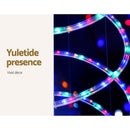 2.4M Christmas Tree LED Solar Motif Lights Jingle Jollys - RnR Galore