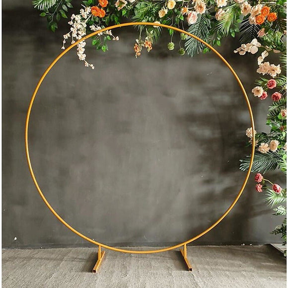 2M Wedding Hoop Round Circle Arch Backdrop Flower Display Stand Frame Background - RnR Galore