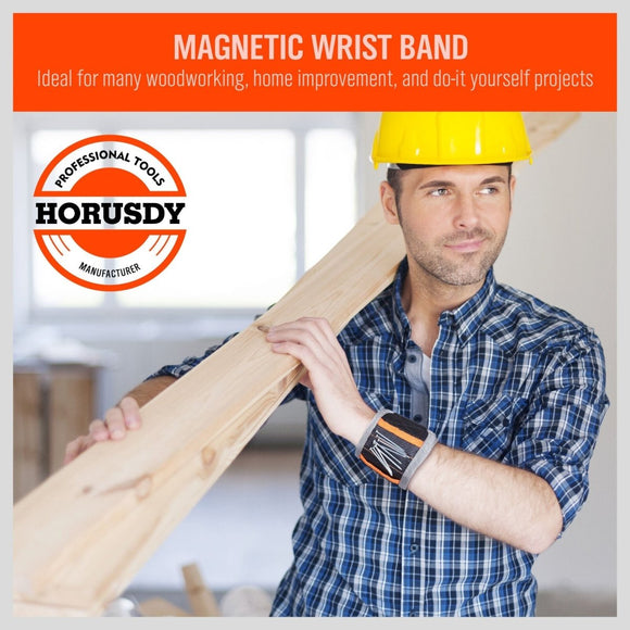 2x Strong Magnetic Wrist Band Magnet Strap Tool Holder Belt Screws Bolt Nut Nail - RnR Galore