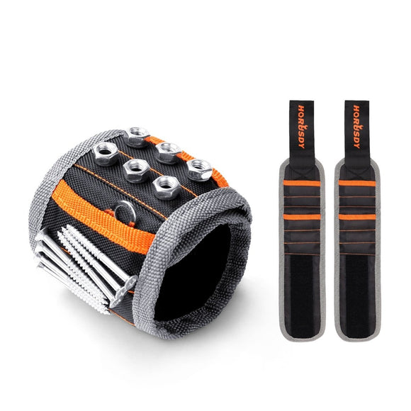 2x Strong Magnetic Wrist Band Magnet Strap Tool Holder Belt Screws Bolt Nut Nail - RnR Galore