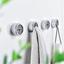 3 Pack Self Adhesive Round Towel Hooks for Kitchen and Bathroom - RnR Galore