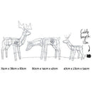 3 PCS Christmas Lights Reindeers 250 LED Decorations Jingle Jollys - RnR Galore