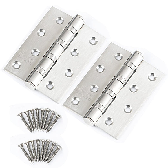 304 Flat Pin Hinge Spring 2Pack 100mm Folding Butt Door Cabinet Hinges Folding Furniture Hardware - RnR Galore