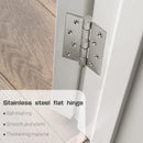 304 Flat Pin Hinge Spring 2Pack 100mm Folding Butt Door Cabinet Hinges Folding Furniture Hardware - RnR Galore