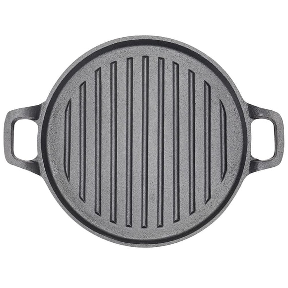 30cm Round Cast Iron Griddle Plate, BBQ Pan Cooking Griddle Grill for StoveF, Oven - RnR Galore