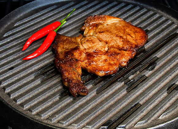 30cm Round Cast Iron Griddle Plate, BBQ Pan Cooking Griddle Grill for StoveF, Oven - RnR Galore