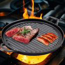 30cm Round Cast Iron Griddle Plate, BBQ Pan Cooking Griddle Grill for StoveF, Oven - RnR Galore