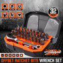 32Piece 1/4" Mini Double Head Screwdriver Bit and Ratchet Set CRV Steel Durable - RnR Galore