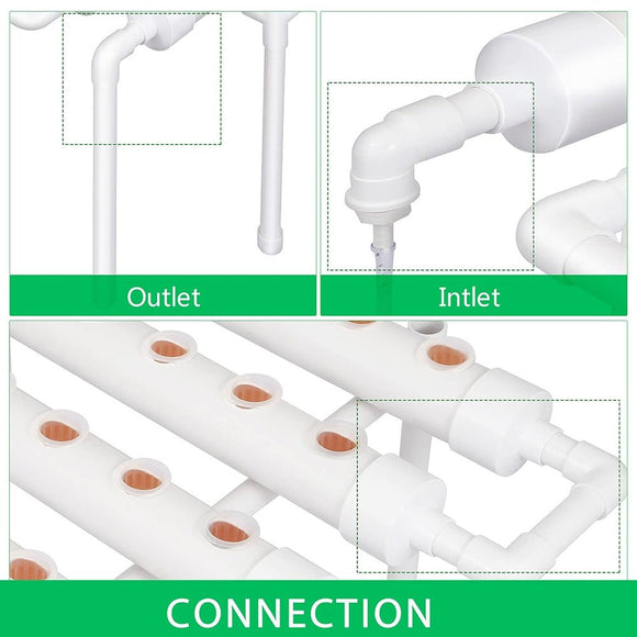 36 Sites Hydroponic Grow Tool Kits Vegetable Garden System 220V Water Pump - RnR Galore