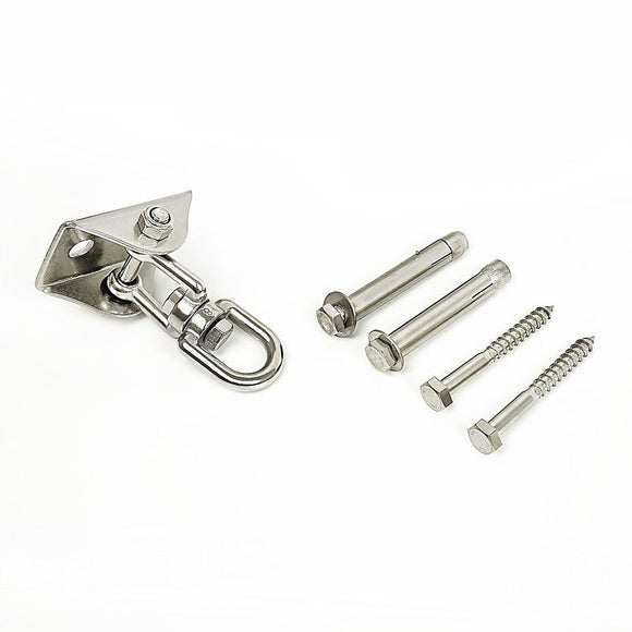 360 Degree Swivel Swing Hanger with Stainless Steel Hook for Ceiling Heavy Duty Hanging Gym Equipment - RnR Galore