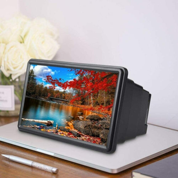 3D Mobile Phone Screen Magnifier 12" HD Video Amplifier for Smartphone Stand - RnR Galore