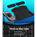 3PCS Car Rear Front Cargo Trunk Toolbox Luggage Rubber Mats for Tesla Model 3 2021 - 2022 - RnR Galore