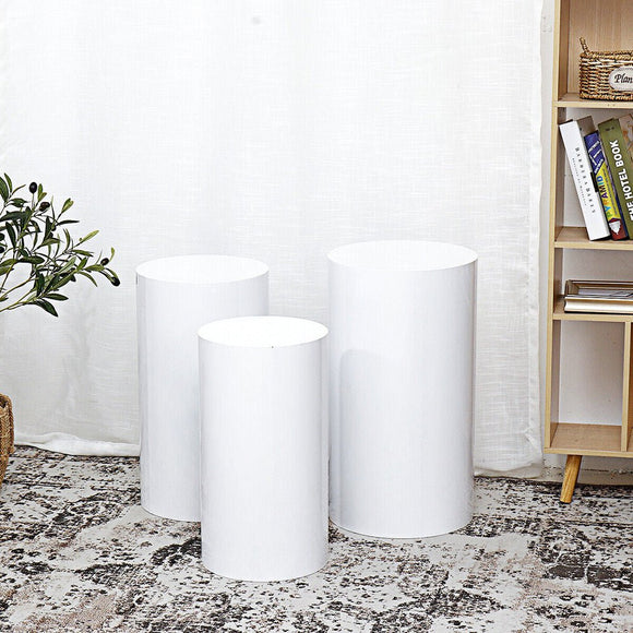 3PCS Display Stand Round Cylinder Pedestal w/ Balloon Set + LED Strip Wedding AU - RnR Galore