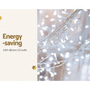 3X6M Christmas Lights Curtain Light Cool White 600 LED Jingle Jollys - RnR Galore