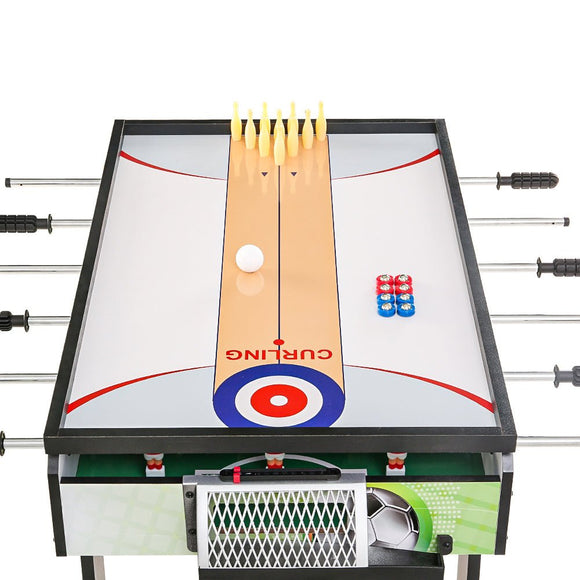 4 - in - 1 Games Table Soccer Foosball Table Tennis Bowling Shuffleboard Party Gift - RnR Galore