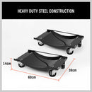 4 x Heavy Duty Wheel Dolly 450 kg 1000 lb Car Vehicle Positioning Jack Platform - RnR Galore