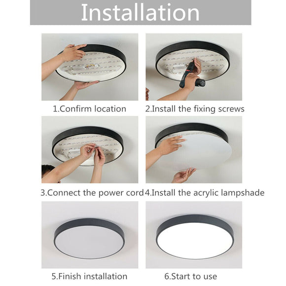 40CM LED Ceiling Light Modern Surface Mount Flush Panel Downlight Ultra - thin - RnR Galore