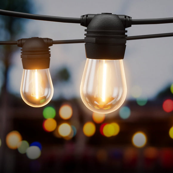 41m Solar Festoon Lights Outdoor LED String Light Christmas Party Decorations - RnR Galore