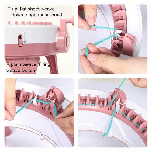 48 Needles DIY Knitting Machine Weaving Swift Yarn Fiber String Ball Wool Winder - RnR Galore