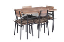 5 Piece Kitchen Dining Room Table and Chairs Furniture With Cushion Mat - RnR Galore