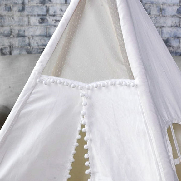 5 Poles Giant Kids Teepee Tent (Natural Canvas) - RnR Galore