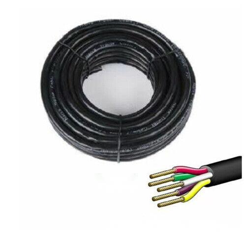 50M x 5 Core Wire Cable Trailer Cable Automotive Boat Caravan Truck Coil V90 PVC - RnR Galore