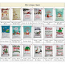 50x70cm Canvas Hessian Christmas Santa Sack Xmas Stocking Reindeer Kids Gift Bag, Cream - Cute Reindeer Delivery - RnR Galore