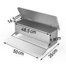 5KG 7.5L Garden Farm Automatic Food Storage Box Stand Chicken Feeder Poultry AU - RnR Galore