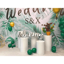 5PCS Round Plinth Cylinder Display Stand Pedestal Wedding Party Shop Display AU - RnR Galore