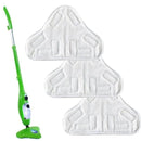 5PCS Stick On White Washable Cleaning Pads Microfiber For X5 Steam Mop H20 H2O - RnR Galore
