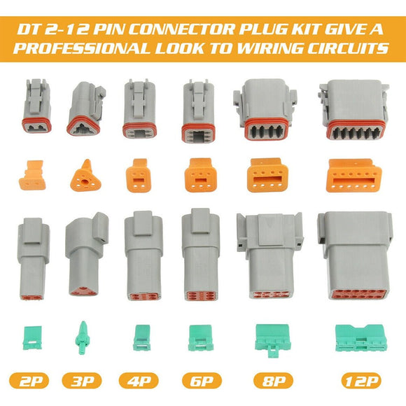 600PCS Deutsch DT Connector Plug Kit With Genuine Deutsch Crimp Tool Auto Marine - RnR Galore