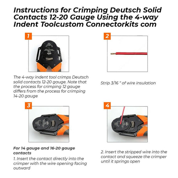 600PCS Deutsch DT Connector Plug Kit With Genuine Deutsch Crimp Tool Auto Marine - RnR Galore